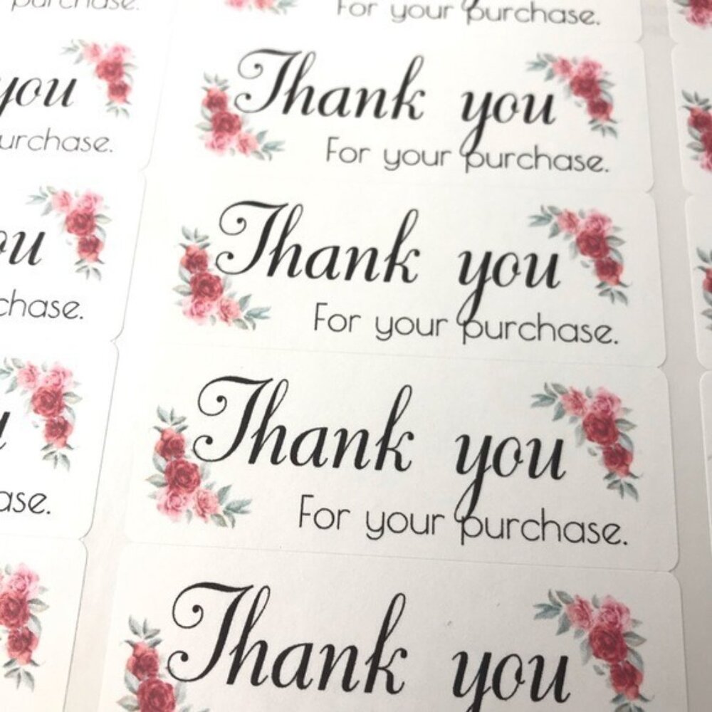 90 thank you for your purchase stickers - Picture 3 of 4